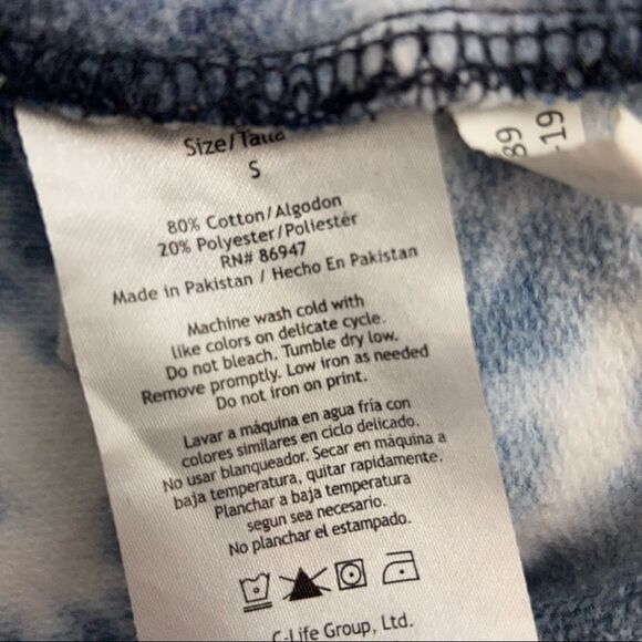 Pepsi Graphic Tie Dye Crop Hoodie - Picture 7 of 12